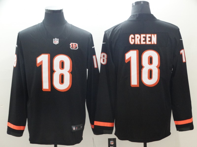 Men's Cincinnati Bengals A.J. Green #18 Black Jersey Men's Cincinnati Bengals A.J. Green #18 Black Jersey